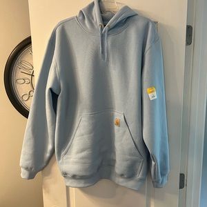 baby blue Carhartt hoodie size L
